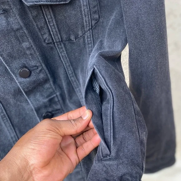 NW Blank NYC choral gray Denim Jacket Sz S - Picture 4 of 12